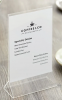 Clear Acrylic Table Tent Card Holder with Custom Insert